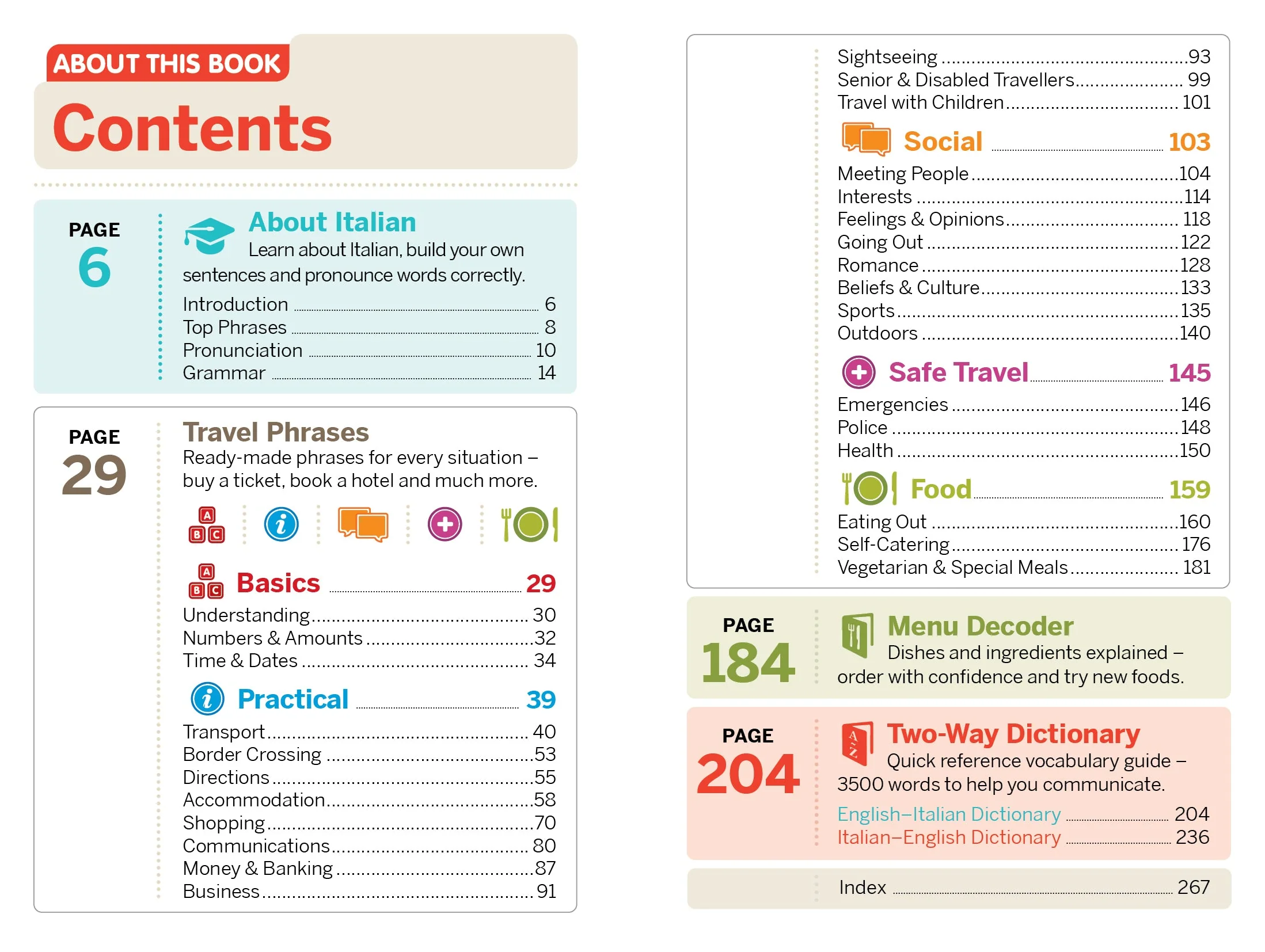 Italian Phrasebook & Dictionary - Book + eBook - Image 3