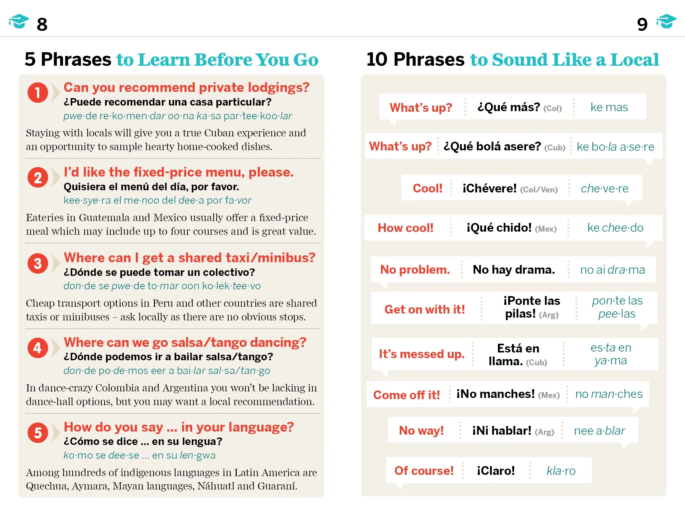 Latin American Spanish Phrasebook & Dictionary - Book - Image 5